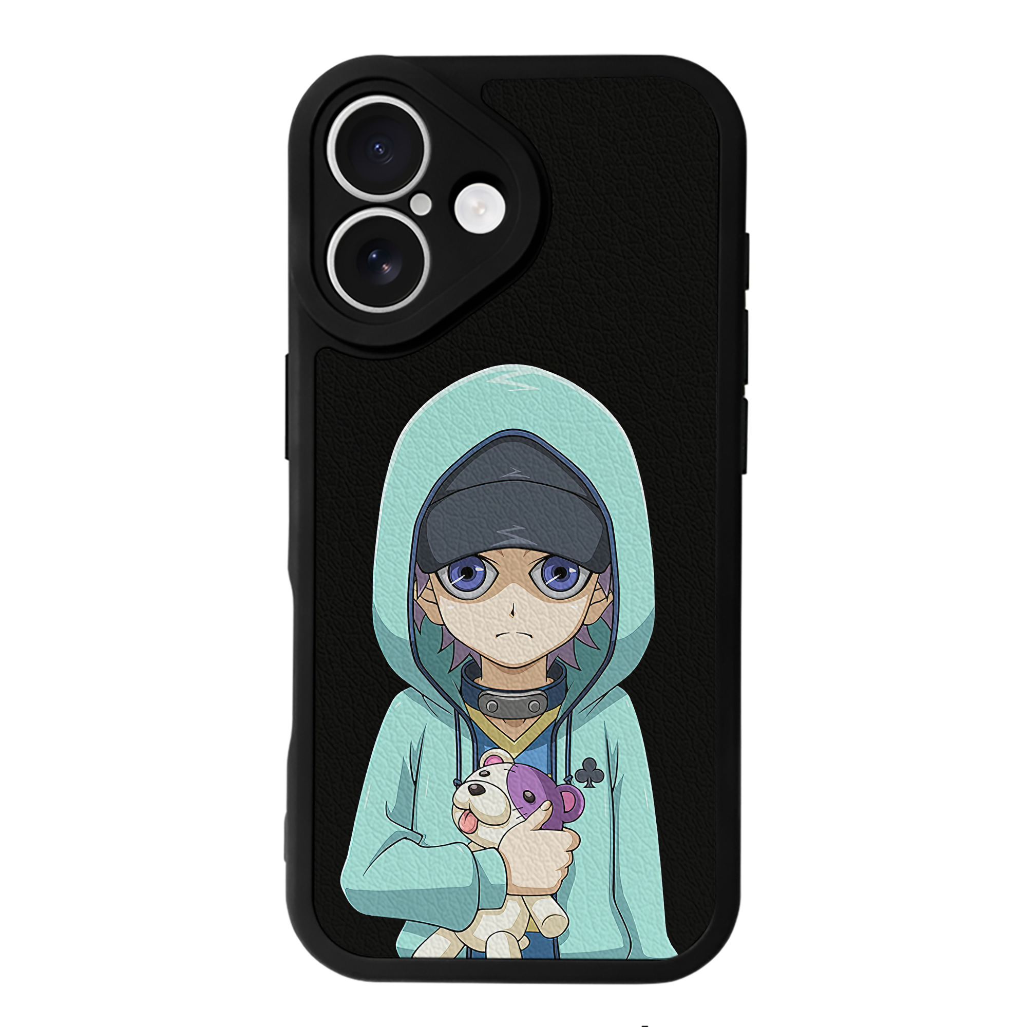 （画像用） 遊☆戯☆王 Yu-Gi-Oh! 【iPhone 16シリーズ対応】シリコンスマホケース（レザー調） 材質：シリコン